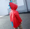 Nuovo simpatico dinosauro poliestere impermeabile per bambini cappotto antipioggia impermeabile per esterni bambini poncho impermeabile giacca antipioggia per ragazzi e ragazze giallo