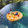 Organisatie Opblaasbare biertafel Pool Float Avocado-vorm Zomer Waterfeest Luchtbed IJsemmer Serveer-/saladebar Dienblad Houder voor etenswaren