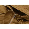 Płaszcze damskie okopy 2023 Autumn damskie płaszcz xl-4xl Średni długi kolorowy kolor talii sznurka z kapturem z kapturem kurtka wiatrówka