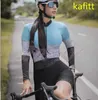 Conjuntos de roupas de ciclismo 2022-KAFITT roupas de corrida de triatlo macacão esportes correndo mulher vestido de uma peça vestido de manga comprida terno loop 20DGELHKD230625