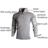 Outros Artigos Esportivos Camisa Tática do Exército Com Almofada Camisas de Homem Camisa de Combate Militar Camisa Longa Caça Cothes Camisas de Camuflagem Camisas de Paintball T 8XL 230625