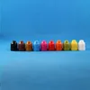 100 Pcs 50 ml (5/3 oz) Flacons compte-gouttes en plastique Bouchons à l'épreuve des enfants Embouts Safe PE E Vapor Cig Liquid Humdl