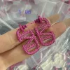 merk sieraden Oorknopjes Ontwerpers Sieraden Diamanten Oorbellen Huggie Letter Oorstekers Roze Big Size Luxe Hoops Mode Goud 925 Zilver Love Oorbellen Bijoux De Luxe