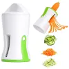 Handheld Spiralizer Vegetable Slicer Anti-Slip Vegetable Cutter Grater 3 in 1 Zucchini Spiralizer for Home Low Carb Vegan Meals