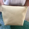 DHL50pcs Cosmetic Bags Women Thicken Canvas Beige Large Capacity Protable Storage Bag