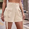 Shorts pour femmes Salopette en jean Poche décontractée Taille élastique Femmes Booty Womens