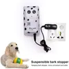 Hundhalsar Leases Anti Bark Training Device Ultrasonic Repeller Trainer Equipment Anit Barking Clicker Pet Supplies 230626