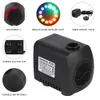 Garden Decorations Adjustable Water Pump Waterproof with 12 LED Light 15 W Aquarium Fountain EU Plug Ultraquiet 230626