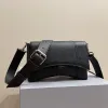 Damen-Designer-Schultertaschen, Downtown-Serie, neue Umhängetaschen aus schwarzem, grauem Leder, luxuriöse Handtaschen, Tragetaschen