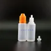 15 ml 100 TEILE/LOS Hochwertige LDPE-Kunststoff-Tropfflaschen mit kindersicheren sicheren Kappen Tipps Sichere Dampf-Squeezable-Flasche mit kurzem Nippel Ngtxw