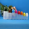 50 ML 100 Pcs/Lot High Quality LDPE Plastic Dropper Bottles With Child Proof Caps and Tips Vapor squeezable bottle short nipple Hexoo