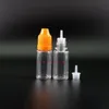 10 ml PET-Tropfflaschen aus Kunststoff, 100 Stück/Lot, mit kindersicheren Sicherheitskappen und Nippeln, hochtransparent, Dose Squeeze mit Regenbogenkappen, Ndirg