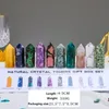 Natural crystal column Arts Tower Healing Crystal Point Obelisk Wand 4- 5cm 10 pieces/set with gift box