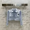 Damenblusen, Hemden, Designer-Baumwolle, Damenoberteile, Mädchen, Vintage-Crop-Top mit Dreieckszeichen, High-End-Luxusmarke, lockeres Kleid, Langarmshirt Q229