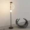 Торшеры Светодиодный подвесной светильник Nordic Minimalist Modern Living Room Decor Sofa Corner Standing Light Внутреннее освещение Спальня Прикроватная тумба