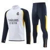 2024 2025 Real Madrid Tracksuit Set Training Suit 22/23/24/25 Bellingham Vini Jr Men and Kids Football Jacket Chandal Futbol Survetement