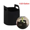 Fioriere Vasi Vasi in tessuto non tessuto per alberi Grow Bag Root Container Plant Mano nera con piantare fiori Borse in tessuto non tessuto Vaso da fiori da giardino R230621