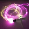 LED Light Sticks Disco Dance Whip Party Led Fiber Optic Dancing Whips Rechargeable Glowing whip Sparkle flow toy Light up 360° Swivel Rave EDM 230625