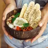 Bowls Coconut Bowl Natural And Handmade Budda Shell Salad Serving Sustainable Gifts