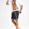 Cuecas Masculinas Roupa de Banho de Praia Calças de Natação Sólidas Para Secagem Rápida de Nylon Shorts de Corrida de Surf W0321