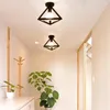 Luces de techo, luz Retro, Loft para dormitorio, lámpara de hierro Vintage para interiores, decoración acogedora, hogar, pasillo, pasillo, estilo nórdico E27