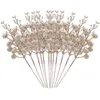 Fleurs décoratives 12 Pcs Noël Imitation Baies Artificiales Decorativas Para Sala Coupe Mousse