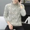 Projektanci Sweters Men's Nowe marka luksusowe dzianinowe swetry wełniane w paski O ubrania O Ubrania