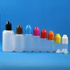 100 Pcs 5 ML LDPE Plastic Dropper Bottles With Child Proof Safe Caps and Tips Squeezable Bottle Vapor With short nipple Hktbg