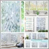 Wallpapers Window Privacy Film 3D Decor Static Cling Heat Blocking Glass NonAdhesive Removable Sticker AntiUV for Home Office 230625