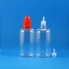 100 set / lotto 50ml Bottiglie contagocce in plastica PET A prova di bambino Punta lunga e sottile e Liquid Vapor Vapt Juice e-Liquide 50 ml Phwba