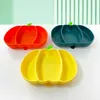 Bowls Silicone Suction Plate For Infants Toddler Self-Feeding Bowl Halloween Pumpkin Plates Training Tableware Dish Wholesale