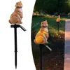 Outdoor Squirrel Solar Power LED Lawn Lamp Energy Saving Waterproof Garden Yard Landscape Decorative Light