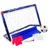 Andra sportvaror Portable Soparble Mini Soccer Goal Net för barn utomhus spelträning leksak med boll och inflator inkluderade 230625