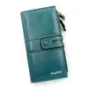 Luxury Brand Mini Designer Wallet New Buckle Women's Long Zip-per Bag Large Capacity Multi Card Id Handheld Mans Wallets Genuine Leather