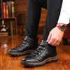 Boots Winter Men's Wool Fur Boots Outdoor Thick Composite Sole Casual Shoes Cowhide Leather Designer Sewing Ankle Boots