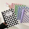 Блокноты MINKYS Checkerboard Kawaii A5 Kpop Pocard Binder P o Cards Сбор книг для хранения альбомов Блокнот в твердом переплете Корея Канцелярские товары 230626