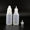 15 ml 100 st högkvalitativa plastdropparflaskor med manipulationsbevis tips E Juice Squeezable Match Thin Nipple Vvrrx