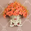 Vases European Resin Angel Wall Vase Ancient Wall Fake Flower Pot Mural Crafts Decoration Home LIvingroom Wall Sticker Basket Ornament 230625