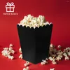 Set di stoviglie 50 pezzi Scatola per popcorn Teatro Secchiello per spuntini Cottura Scatole per avvolgere Mini dolcetti Patatine fritte Ciotola di carta Biscotti Sacchetto regalo Cartone