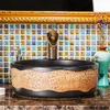 Lavelli da bagno in ceramica da appoggio lavabo lavabo rotondo in ceramica porcellana cinese Kcwbp