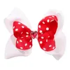 Hårtillbehör 4st Double-Layer Ribbon Bows Hairn Pins mode Headwear Children Jewely Party Favor