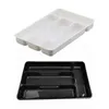 2024 Tableware Organizer Cutlery Storage Tray Knife Block Holder Spoon Fork Separation Box Kitchen Drawer Plastic Container Cabinet