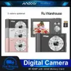 Connectoren Andoer Digital Camera 4K 48MP Video Camcorder Auto Focus 16x Zoom Antishake Face Detect Smile Capture Builtin Flash Battery