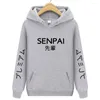 Herren Hoodies 2023 Männer/Frauen Pullover SENPAI Druck Herbst Polyester Verdickung Sportswear Casual Wear Hoodie