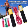 Jump Ropes Hoppar Rope Cable för träning Fitness Training Tool Sports With Counter Wire Träning Justerbar 230625