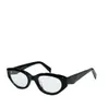 Lunettes de vue pour femmes Cadre Lentille claire Hommes Soleil Gazes Style de mode Protège les yeux UV400 avec étui 22ZV