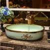 Chińskie zabytkowe zlewozmywaki ceramiczne China myjka dorzecza Ceramiczna blat Top myjka umywalka łazienkowa zlew naczynia prostokątny lotusgood qty lthsg