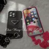 Fashion Brand Couple Apple Phone Case 12pro Thick Carrying Chain Hanging Arm Soft Rubber Protector Girl Rose Red Cellphone Cases