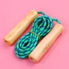 Primary student Sports toys students single up to the standard skipping rope children's fitness wooden handle Jump ropes school sporting goods gift