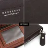 Lyxvarumärke Mini Designer Wallet Fashionabla Men's Short Zip-Pered Handheld Bag Busins ​​Zero Identification Solid Color Letter Mans plånböcker äkta läder